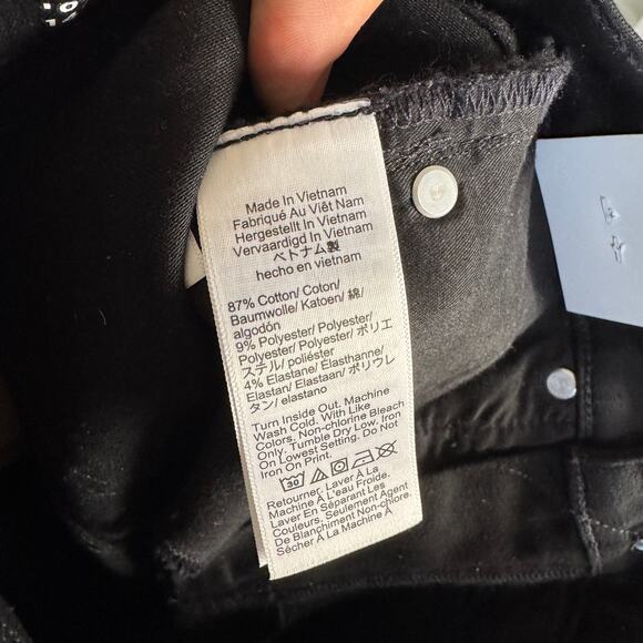 J.Crew 2003 Petite Slim Jean SZ 24P Black Classic Mid-Rise Super Stretch Zip Fly - Picture 7 of 8